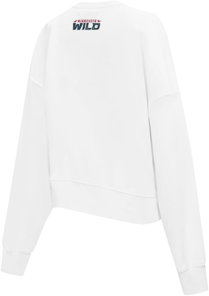 image:imagePro Standard Womens NHL Classic Chenille Brushed Back French Terry Crewneck SweatshirtWhite
