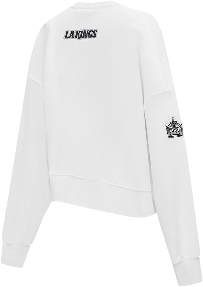 image:imagePro Standard Womens NHL Classic Chenille Brushed Back French Terry Crewneck SweatshirtWhite