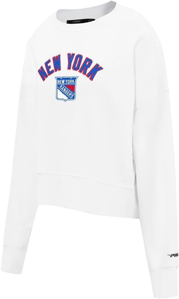 image:imagePro Standard Womens NHL Classic Chenille Brushed Back French Terry Crewneck SweatshirtWhite