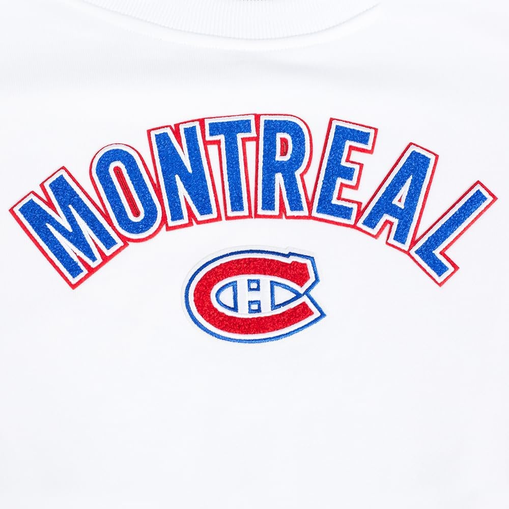 image:imagePro Standard Womens NHL Classic Chenille Brushed Back French Terry Crewneck SweatshirtWhite