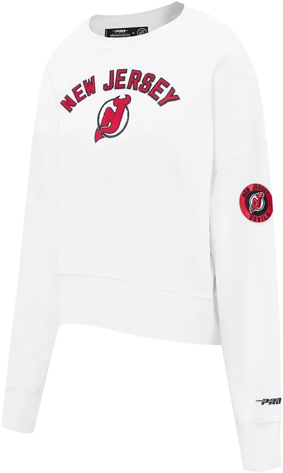 image:imagePro Standard Womens NHL Classic Chenille Brushed Back French Terry Crewneck SweatshirtWhite