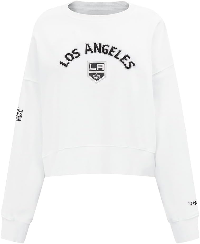 image:imagePro Standard Womens NHL Classic Chenille Brushed Back French Terry Crewneck SweatshirtWhite