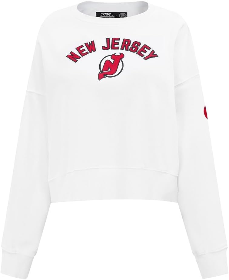 image:imagePro Standard Womens NHL Classic Chenille Brushed Back French Terry Crewneck SweatshirtWhite