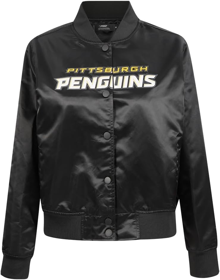 image:imagePro Standard Womens NHL Classic Chenille Satin Satin JacketBlack
