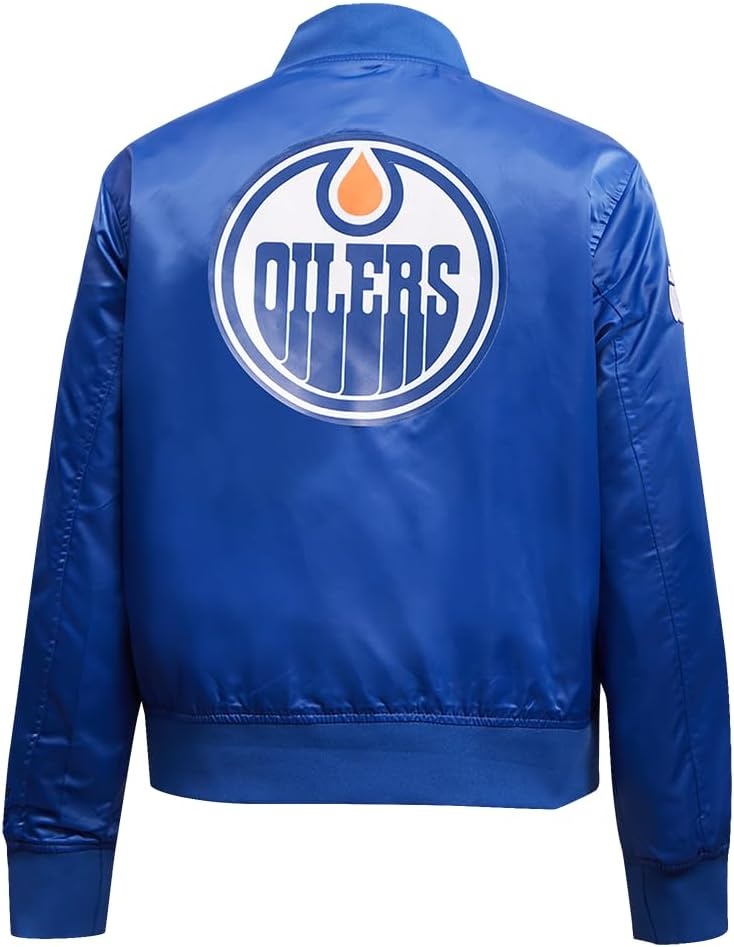 image:imagePro Standard Womens NHL Classic Chenille Satin Satin JacketDodger Blue