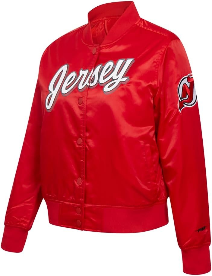 image:imagePro Standard Womens NHL Classic Chenille Satin Satin JacketRed