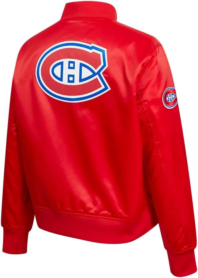 image:imagePro Standard Womens NHL Classic Chenille Satin Satin JacketRed
