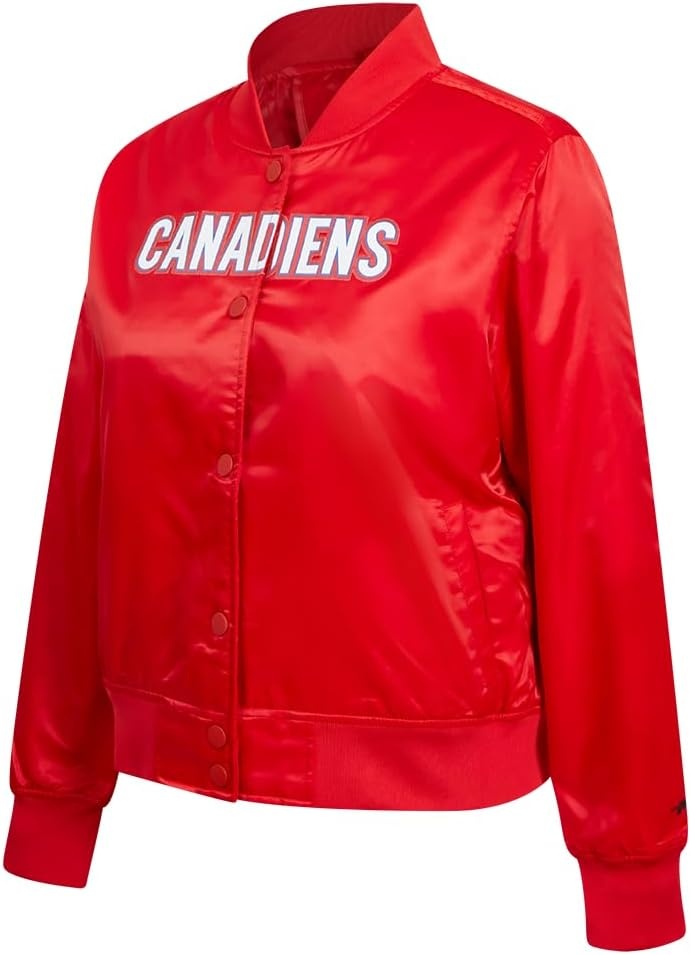 image:imagePro Standard Womens NHL Classic Chenille Satin Satin JacketRed