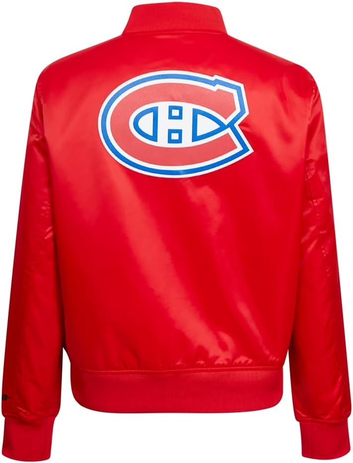 image:imagePro Standard Womens NHL Classic Chenille Satin Satin JacketRed