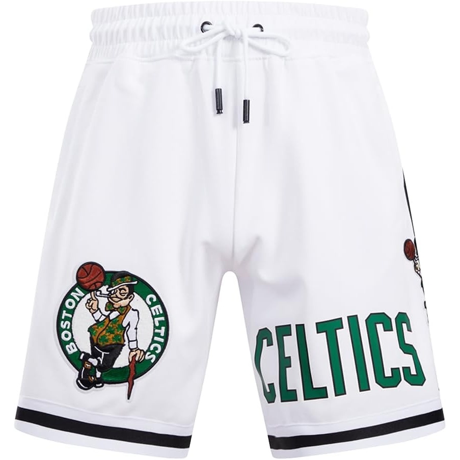 image:imageMens NBA Classic Chenille Cotton Double Knit Athletic ShortWhite