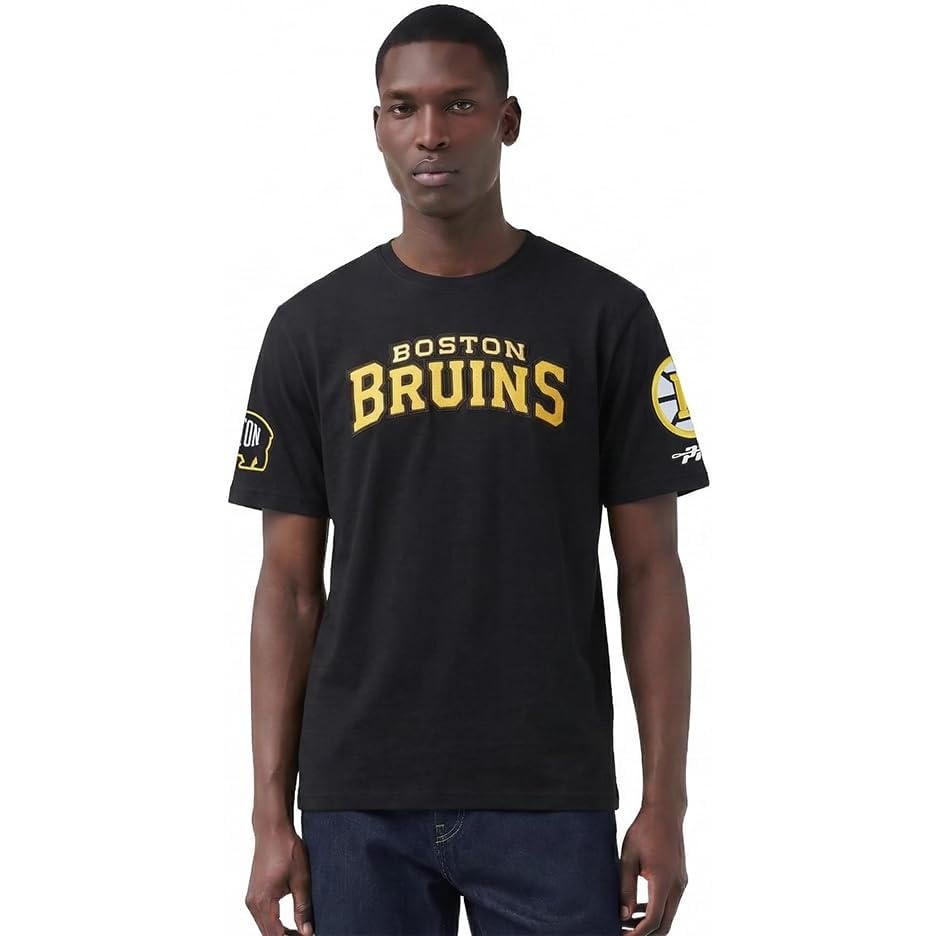 image:imagePro Standard NHL Mens Mens NHL Classic Chenille Cotton Single Jersey Short Sleeve Tee