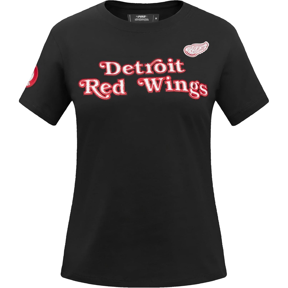 image:imagePro Standard NHL Womens Pro Standard Womens NHL Classic Chenille Short Sleeve Slim TeeBlack