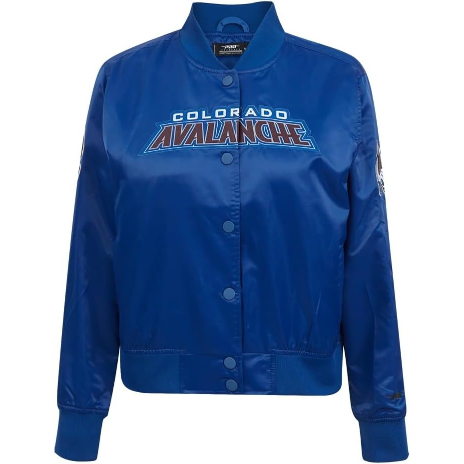 image:imagePro Standard Womens NHL Classic Chenille Satin Satin JacketDodger Blue
