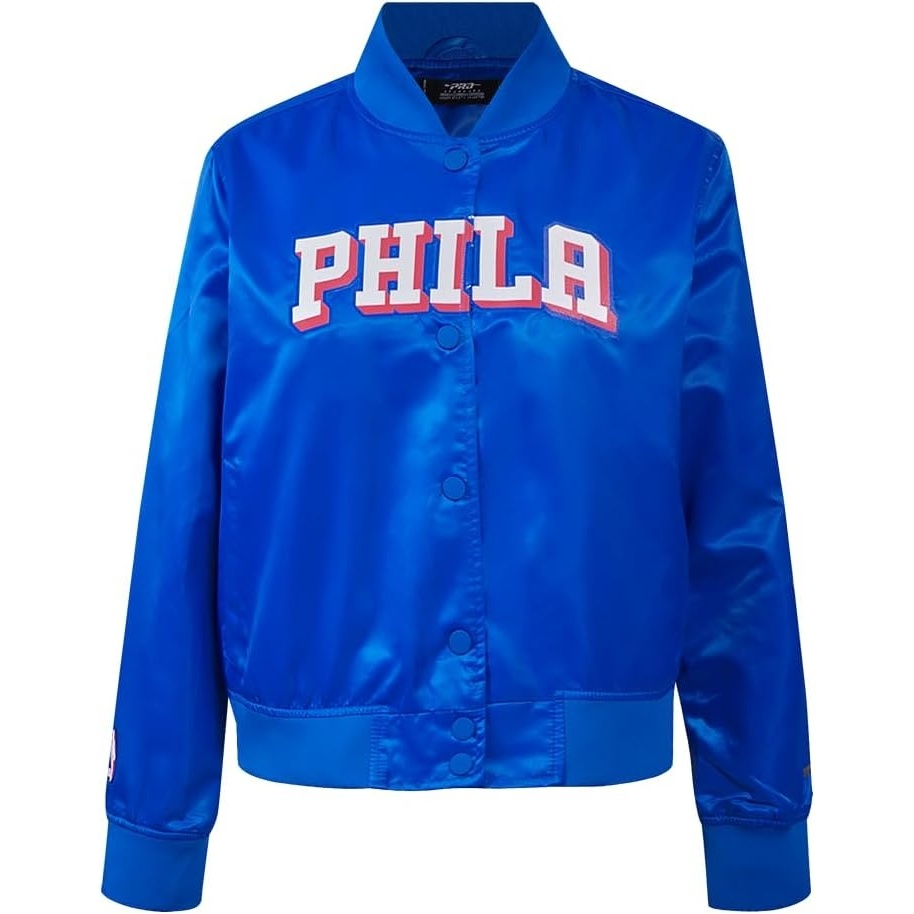 image:imagePro Standard womens Pro Standard Womens Nba Classic Chenille Satin JacketRoyal Blue