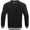 Pro Standard Mens College Classic Chenille Brushed Back French Terry Crewneck Sweatshirt(Black)