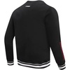 Pro Standard Mens College Classic Chenille Brushed Back French Terry Crewneck Sweatshirt(Black)