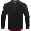 Pro Standard Mens College Classic Chenille Brushed Back French Terry Crewneck Sweatshirt(Black/Red/Black)