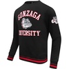 Pro Standard Mens College Classic Chenille Brushed Back French Terry Crewneck Sweatshirt(Black/Red/Black)