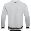 Pro Standard Mens College Classic Chenille Brushed Back French Terry Crewneck Sweatshirt(Heather Gray/Black)
