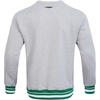 Pro Standard Mens College Classic Chenille Brushed Back French Terry Crewneck Sweatshirt(Heather Grey/Green)