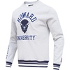 Pro Standard Mens College Classic Chenille Brushed Back French Terry Crewneck Sweatshirt(Heather Grey/Midnight Navy)