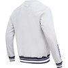 Pro Standard Mens College Classic Chenille Brushed Back French Terry Crewneck Sweatshirt(Heather Grey/Midnight Navy)