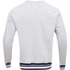 Pro Standard Mens College Classic Chenille Brushed Back French Terry Crewneck Sweatshirt(Heather Grey/Midnight Navy)
