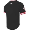 Pro Standard NHL Mens Pro Standard Mens NHL Classic Chenille Cotton Double Knit Short Sleeve Tee(Black/Red)