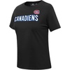Pro Standard NHL Womens Pro Standard Womens NHL Classic Chenille Cotton Short Sleeve Slim Fit Tee(Black)