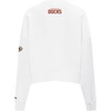 Pro Standard Womens NHL Classic Chenille Brushed Back French Terry Crewneck Sweatshirt(White)