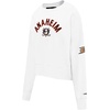 Pro Standard Womens NHL Classic Chenille Brushed Back French Terry Crewneck Sweatshirt(White)