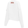 Pro Standard Womens NHL Classic Chenille Brushed Back French Terry Crewneck Sweatshirt(White)
