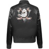 Pro Standard Womens NHL Classic Chenille Satin Satin Jacket(Black)