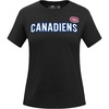 Pro Standard NHL Womens Pro Standard Womens NHL Classic Chenille Cotton Short Sleeve Slim Fit Tee(Black)
