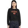 Pro Standard Womens NHL Classic Chenille Brushed Back French Terry Crewneck Sweatshirt(Black)