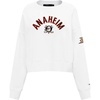 Pro Standard Womens NHL Classic Chenille Brushed Back French Terry Crewneck Sweatshirt(White)