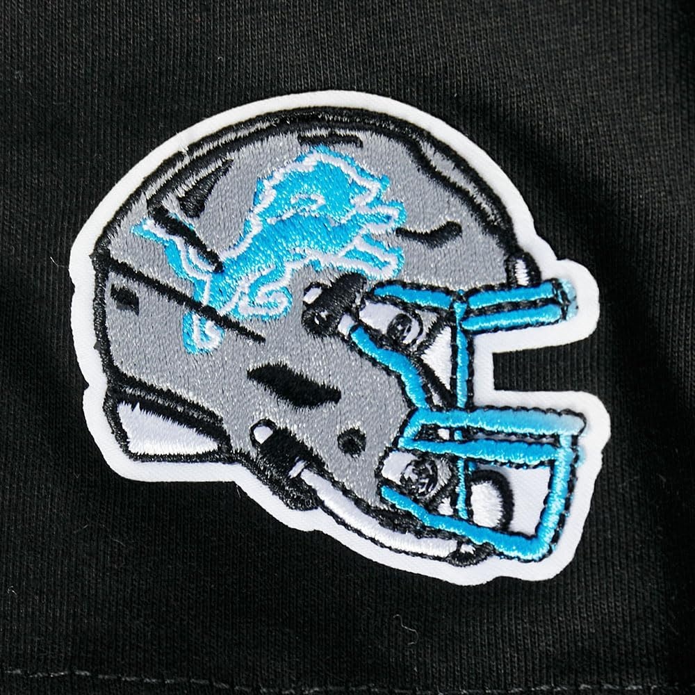 image:imagePro Standard Big Girls NFL Detroit Lions Classic Essentials Short Sleeve Boxy Tee Black S