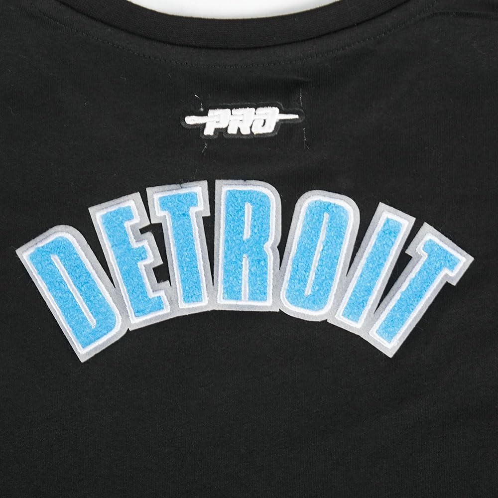 image:imagePro Standard Big Girls NFL Detroit Lions Classic Essentials Short Sleeve Boxy Tee Black S