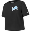 Pro Standard Big Girls NFL Detroit Lions Classic Essentials Short Sleeve Boxy Tee Black S