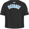 Pro Standard Big Girls NFL Detroit Lions Classic Essentials Short Sleeve Boxy Tee Black S
