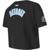 Pro Standard Big Girls NFL Detroit Lions Classic Essentials Short Sleeve Boxy Tee Black S