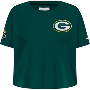 Pro Standard Big Girls NFL Green Bay Packers Classic Essentials Short Sleeve Boxy Tee Forest Green XL