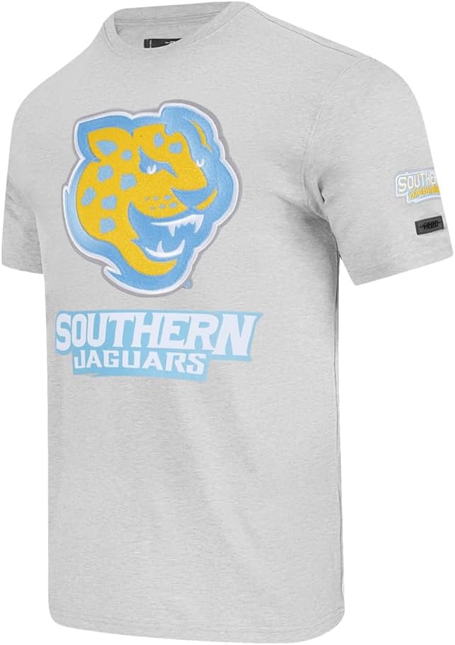 image:imagePro Standard Mens Mens College College Classic Chenille Cotton Single Short Sleeve TeeUniversity Blue