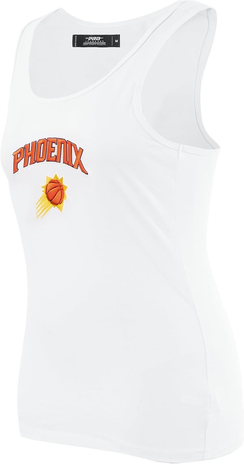 image:imagePro Standard NBA Womens Womens NBA Classic Chenille Cotton Single Jersey Tank TopWhite