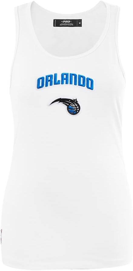 image:imagePro Standard NBA Womens Womens NBA Classic Chenille Cotton Single Jersey Tank TopWhite