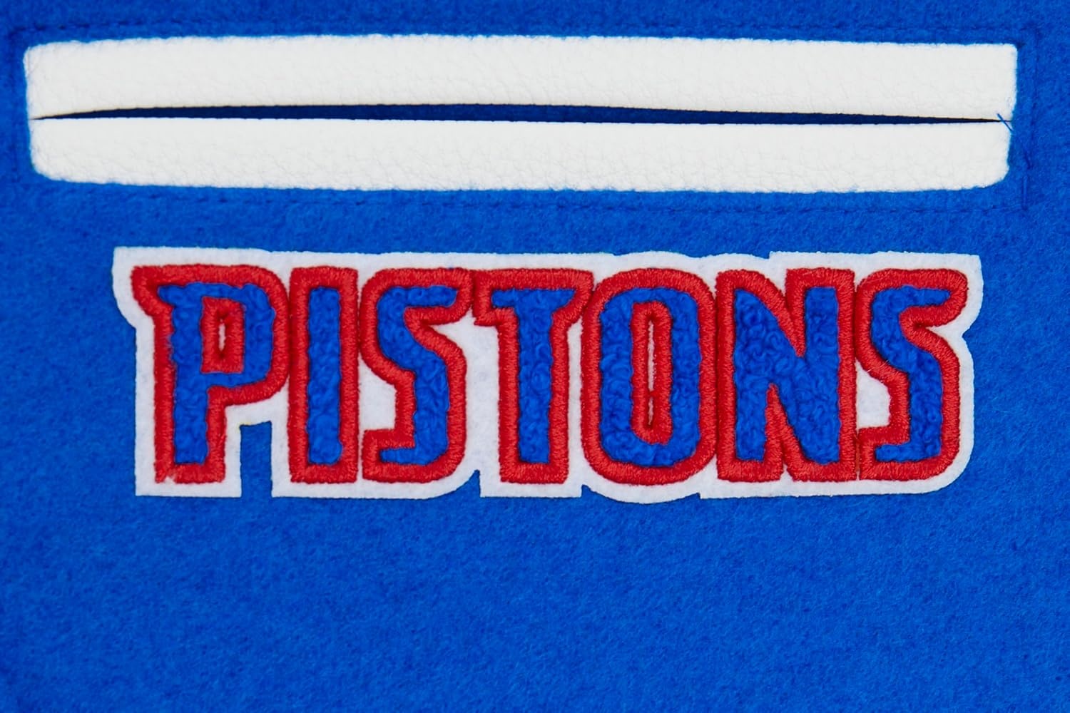 image:imagePro Standard NBA boys Pro Standard Big Boys Nba Classic Chenille Wool Varsity JacketRoyal BlueWhite