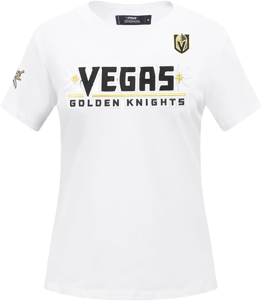 image:imagePro Standard NHL Womens Pro Standard Womens NHL Classic Chenille Short Sleeve Slim Fit TeeWhite