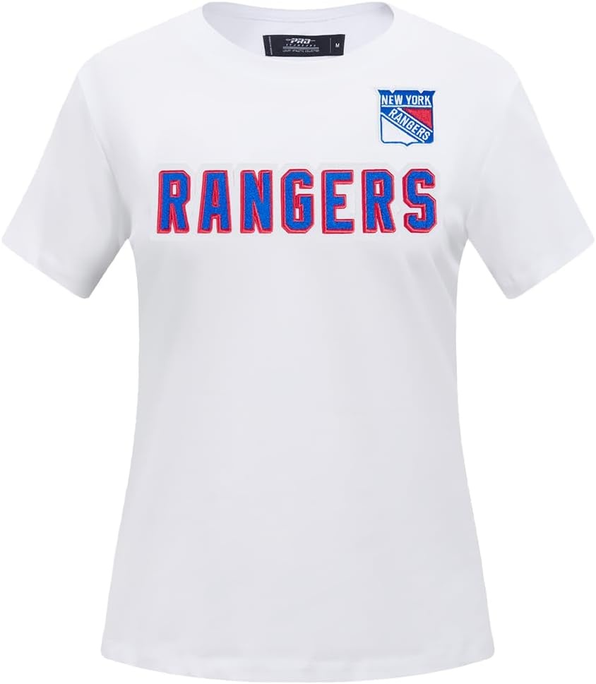 image:imagePro Standard NHL Womens Pro Standard Womens NHL Classic Chenille Short Sleeve Slim Fit TeeWhite