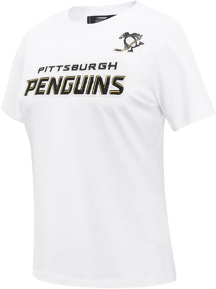 image:imagePro Standard NHL Womens Pro Standard Womens NHL Classic Chenille Short Sleeve Slim Fit TeeWhite