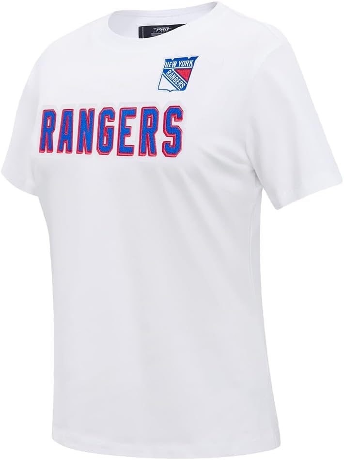 image:imagePro Standard NHL Womens Pro Standard Womens NHL Classic Chenille Short Sleeve Slim Fit TeeWhite